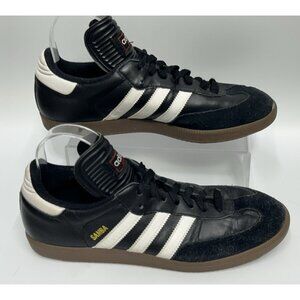Adidas Samba Classic OG Men's Size 8.5 Sneakers Black White READ FLAWED